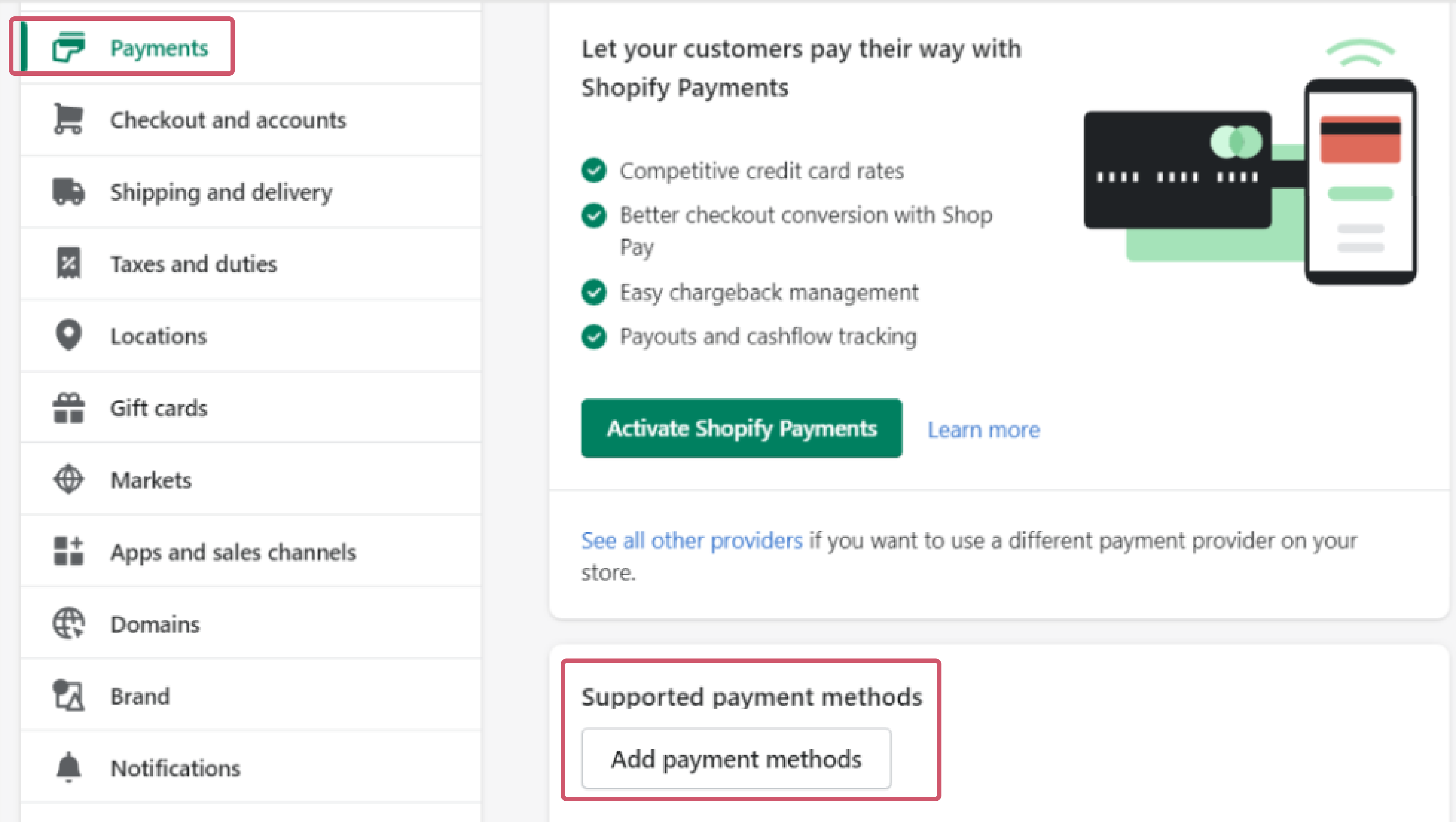 Das Bild oben zeigt, wo Sie das Plugin zu Ihrem Shopify-Shop hinzuf&uuml;gen k&ouml;nnen.